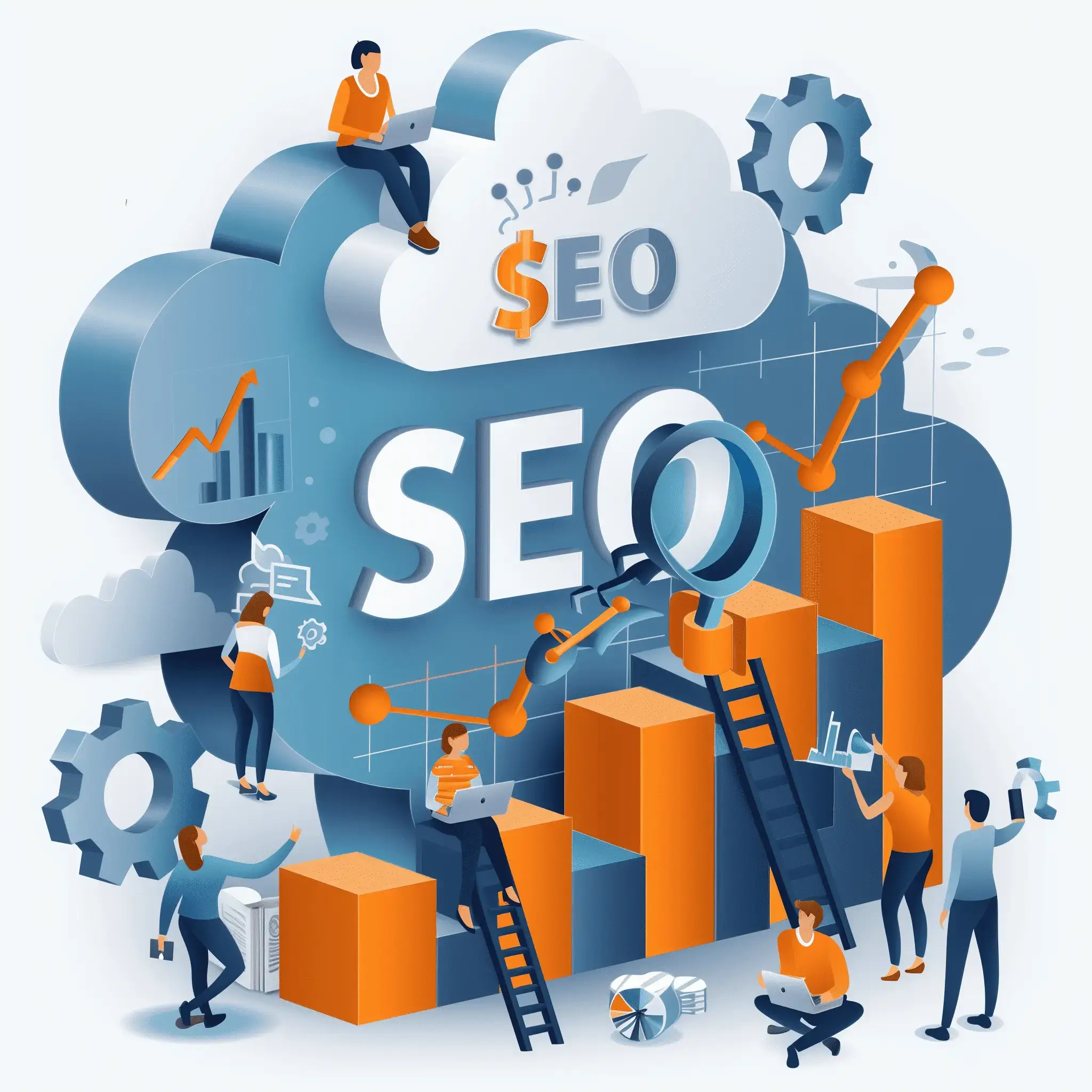 SEO优化，提升自然流量_illustration